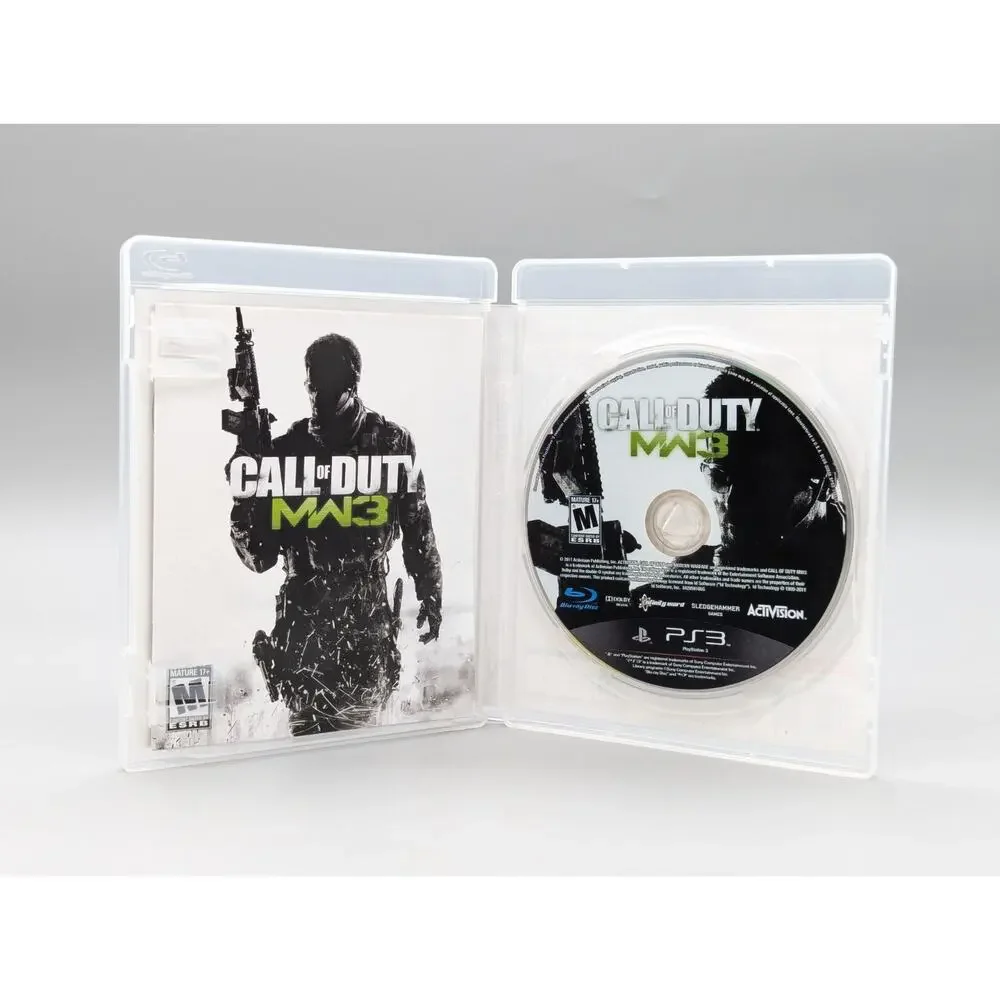 PS3 PlayStation 3 Call of Duty Black Ops Ghosts MW3 & Modern Warfare 4 Game Lot